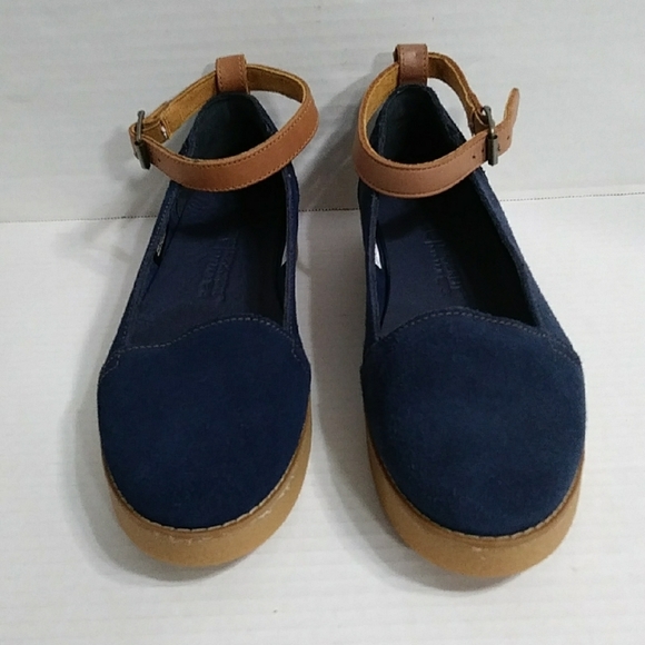 Timberland Shoes - Timberland Paxton Hill Blue Suede Ankle Strap Sandals Size 8.5 *EUC*